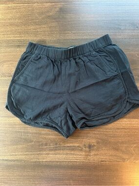 Madewell Black Elastic-Waist Shorts